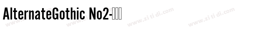 AlternateGothic No2字体转换